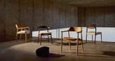 Kave Home - Chaise Fondes en eikenhout massif avec finition naturelle Crédit FSC Mix