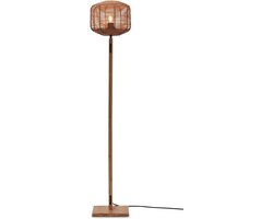 GOOD&MOJO Vloerlamp Tanami - Bamboe/Rotan - Ø25cm - Modern - Staande lampen voor Woonkamer - Slaapkamer