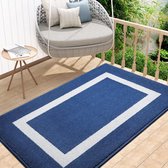 Deurmat, wasbaar, voetmat voor binnen, antislip, vuilvangmat, deurmat, entree tapijt voor huisdeur, binnen, 80 x 120 cm, blauw