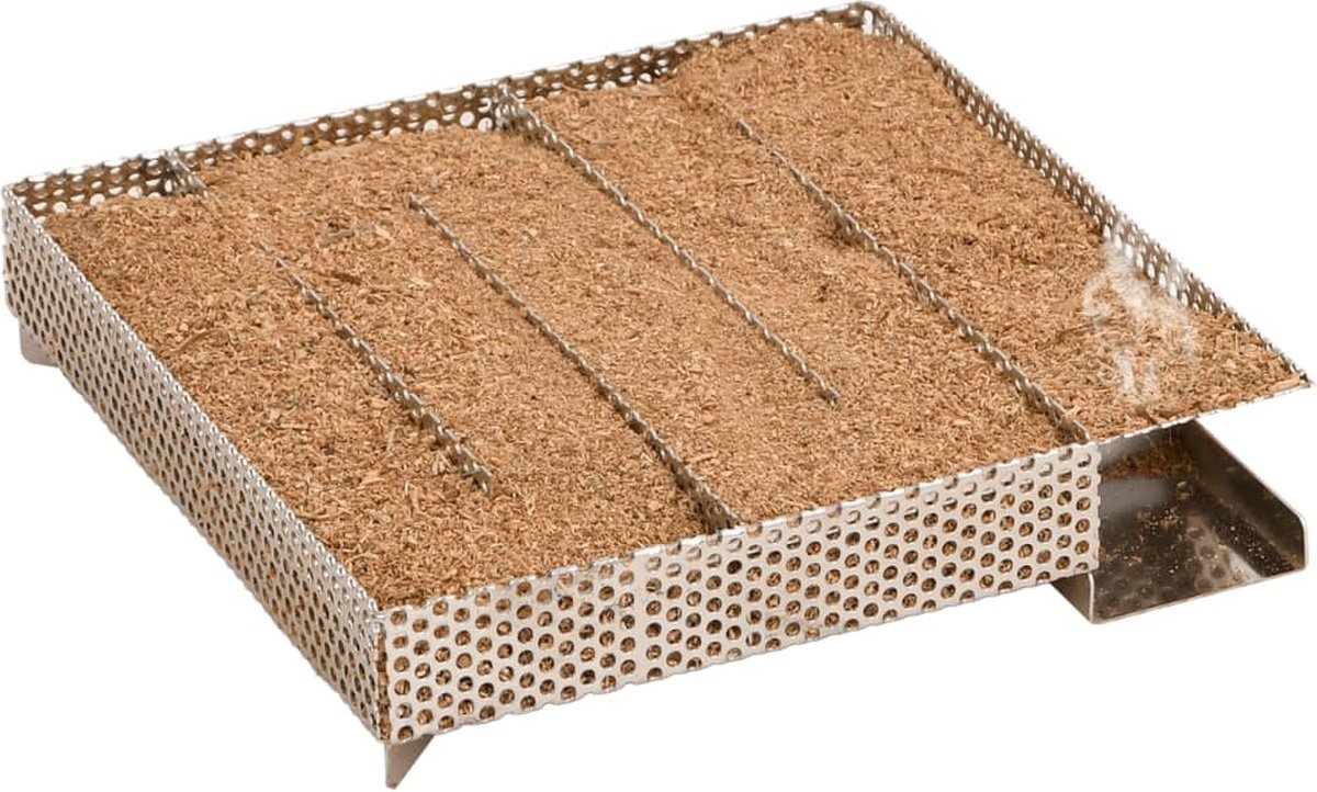 vidaXL - BBQ-rookoven - met - koude - rookgenerator - gegalvaniseerd - staal