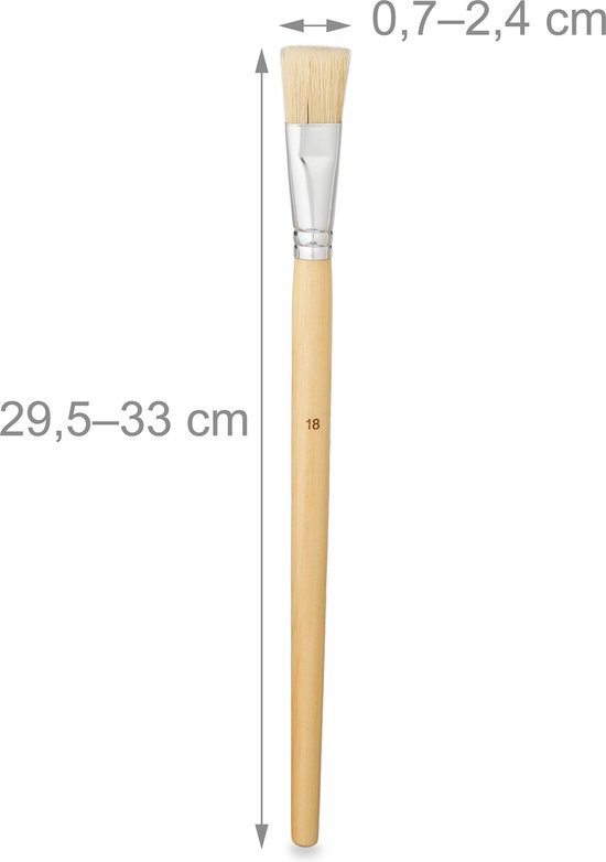 Penselen set voor acryl leerverf Angelus Paintbrush set €10.95 koop je