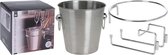 Excellent Houseware Champagne cooler en acier inoxydable - avec support