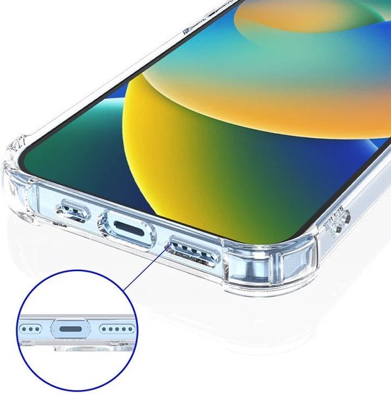Coque antichoc – Coque arrière Crystal pour Apple iPhone 14 Pro Max | Bumper arrière transparent en PC et TPU