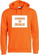 Hamburg is Oranje Hoodie | Nederlands Elftal | EK Duitsland 2024 | Voetbal | Unisex | Trui | Sweater | Hoodie | Capuchon
