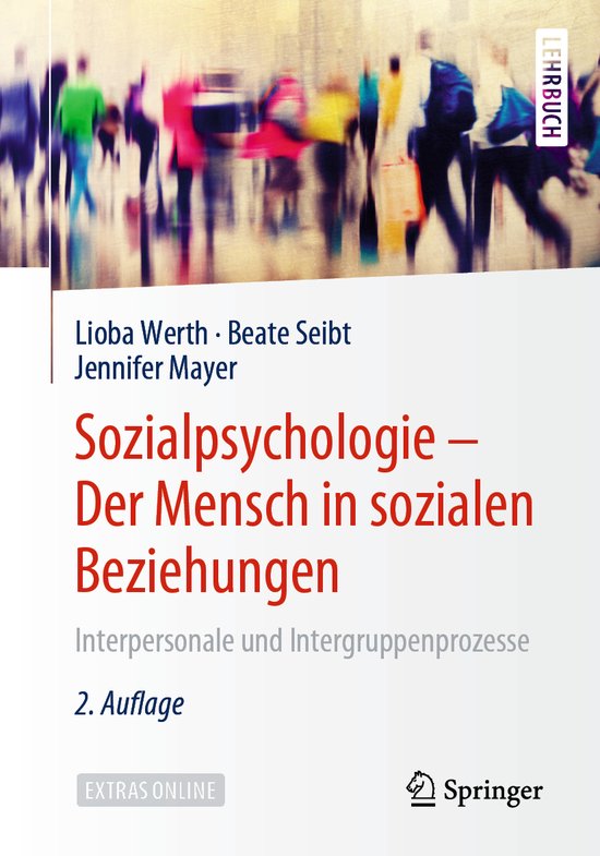 Sozialpsychologie Der Mensch in sozialen Beziehungen - cover