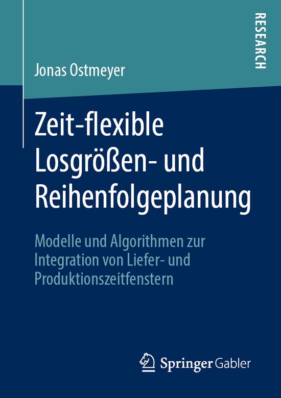 Zeit-flexible Losgrößen- und Reihenfolgeplanung - cover