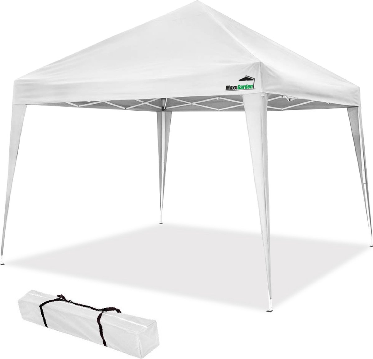 Bol.com MaxxGarden Partytent - Paviljoen - 3x3 - Easy Up - Opvouwbaar - Waterdicht - Wit aanbieding