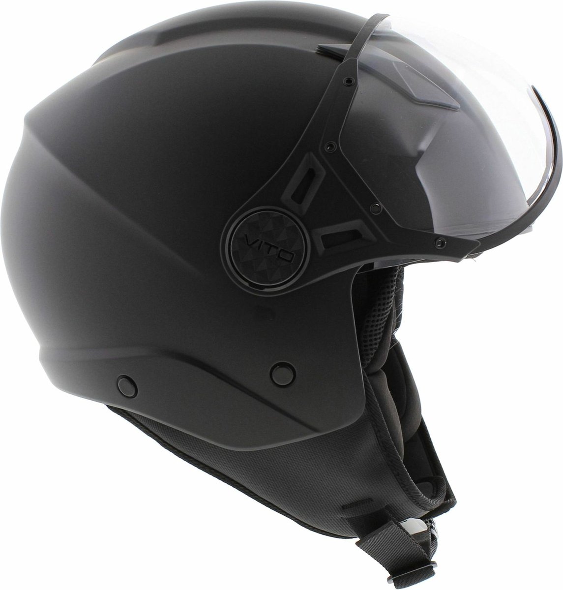 Vito jet helm Lavori mat zwart M - Scooter / Snorfiets – foto 6