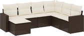 vidaXL-7-delige-Loungeset-met-kussens-poly-rattan-bruin
