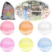 Herbruikbare zelfdichtende siliconen waterballon - Snelvullend waterspeelgoed voor kinderen (6 stuks)