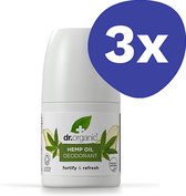 Dr Organic Hennep Olie Deodorant (3x 50ml)