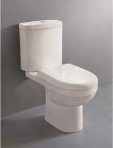 GO by Van Marcke Riele PACK staand toilet S (AO) uitgang 78x63,5x37,5cm porselein wit met softclose en afneembare zitting met reservoir