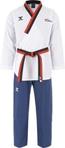 JCalicu poomsae taekwondopak poom mannen | WT | Wit / Blauw (Maat: 170)