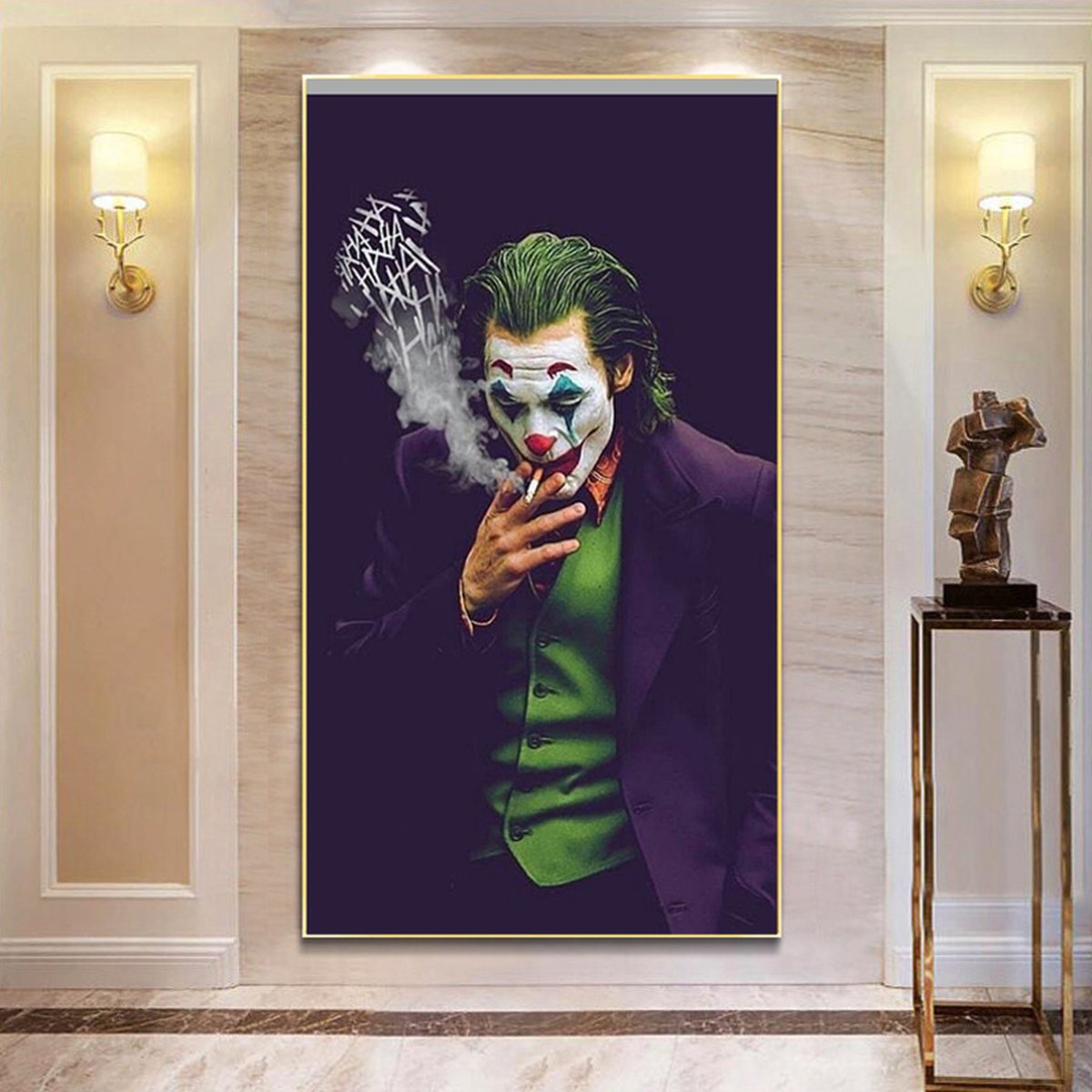 Allernieuwste.nl® Canvas Schilderij The Joker Movie - Modern
