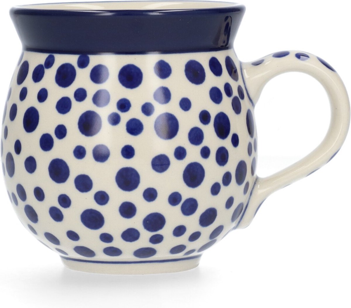 Bunzlau Castle Boeren mok 370 ml Crazy Dots Handgemaakt Koffie beker kop