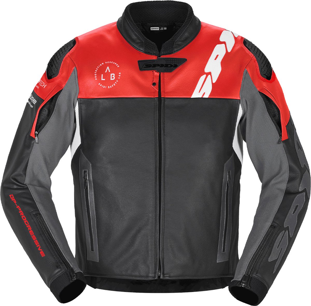 Spidi Dp Progressive Leren Jas Rood - Jas