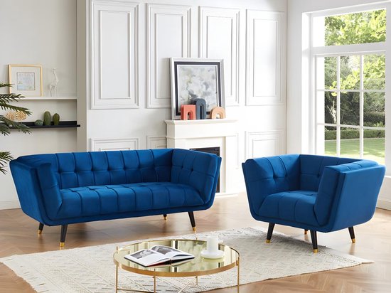 ESSENZA Minte Dekbedovertrekset katoen satijn blauw 140x220 cm