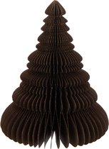 J-Line kerstboom Vouwbaar - papier - bruin - medium
