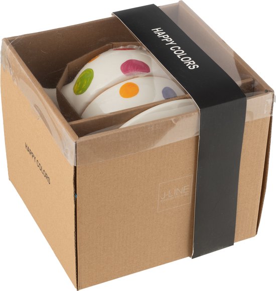 J-Line tasse + théière 'Tea For One' Ligne - porcelaine - mix - boîte cadeau