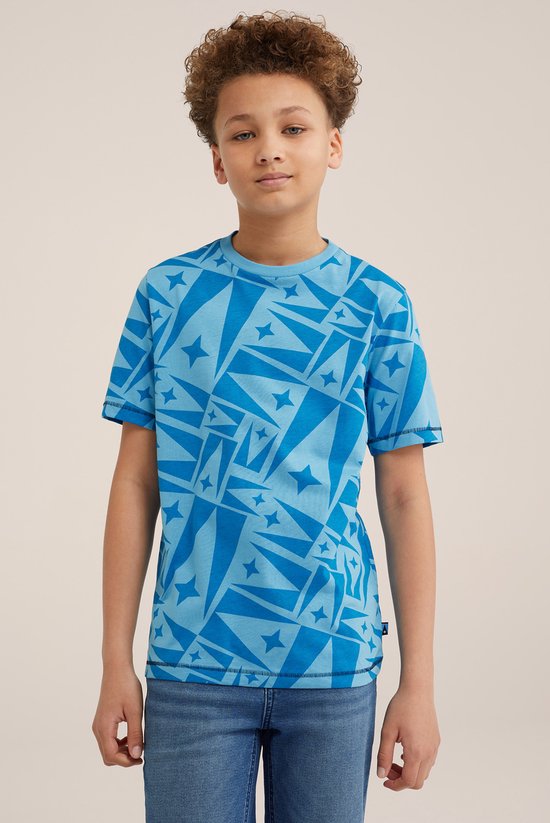 WE Fashion Jongens T-shirt met opdruk, 2-pack