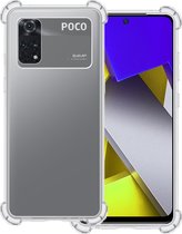 Hoes Geschikt voor Poco M4 Pro 4G Hoesje Shock Proof Case Hoes Siliconen - Hoesje Geschikt voor Xiaomi Poco M4 Pro 4G Hoes Cover Shockproof - Transparant