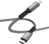 Câble MMOBIEL USB4 1 m - 240W Câble de charge USB-C vers USB-C - 8K@60Hz - Transfert de données 40 Gbps - Convient pour Thunderbolt 3 / 4, iPhone 15, MacBook Pro / Air, iPad, Samsung Galaxy, HP etc.