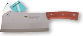 Couteau à découper 31 cm Heavy Duty robuste 375 grammes - couteau de chef - couteau à découper - Hache de cuisine en acier inoxydable Couteau de boucher pour hacher les os Couteau de cuisine robuste