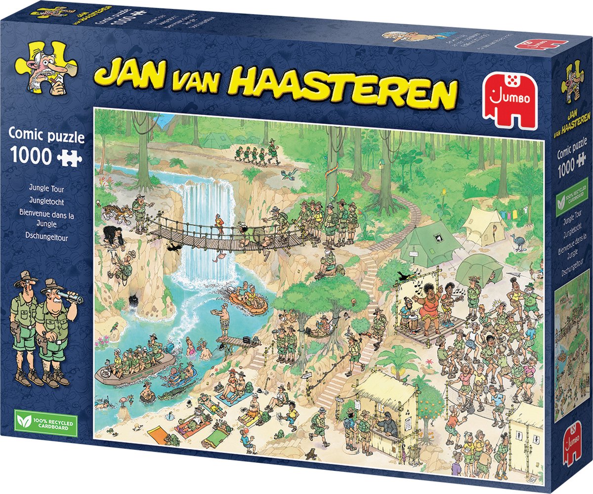 Jan van Haasteren - Jungletocht - Nederlands Kampioenschap Puzzelen 2024 - 1000 stukjes — afbeelding 3