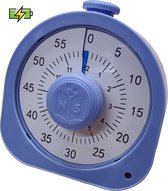 Accu Pomodoro Tomaat Timer USB-C - Keuken timer - Leer Huiswerk Taken Kinderen Werk timer - 12 uur instelbare functie - Mechanisch & Elektronisch timen - Blauw