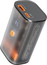Xtorm CyberCell 20W Powerbank - Powerbank 10000 mah - 1x USB-A en 1x USB-C PD poort - Geschikt voor o.a. Apple iPhone en Samsung Galaxy - Transparant