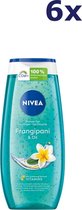 6x NIVEA Shower Frangipani & Oil douchegel 250 ml