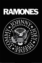 Poster - Ramones Logo - 91.5 X 61 Cm - Grijs