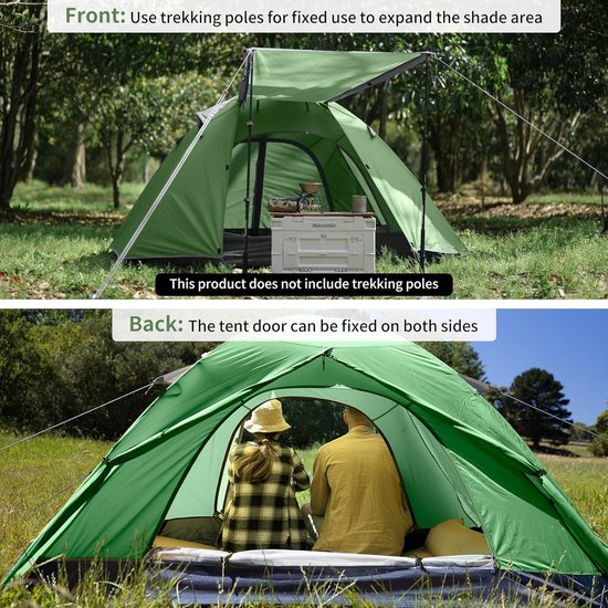Tent van de professionele serie voor 2 personen, waterdicht, ultralicht, 3-4 seizoenen, 2, 1 stuks, met klein pakket, campingtent voor bergbeklimmen, fietstochten, trekking, outdoor — afbeelding 2