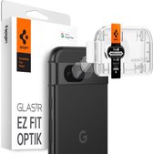 Spigen Camera Lens Protector Geschikt voor Google Pixel 8A - Glas.tR EZ Fit Optik Pro - 9H Tempered Glass - Gemakkelijke Installatie - Zwart 2-Pack