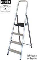 Opvouwbare ladder met 4 tredes Antia Aluminium 152 x 42,5 x 12 cm