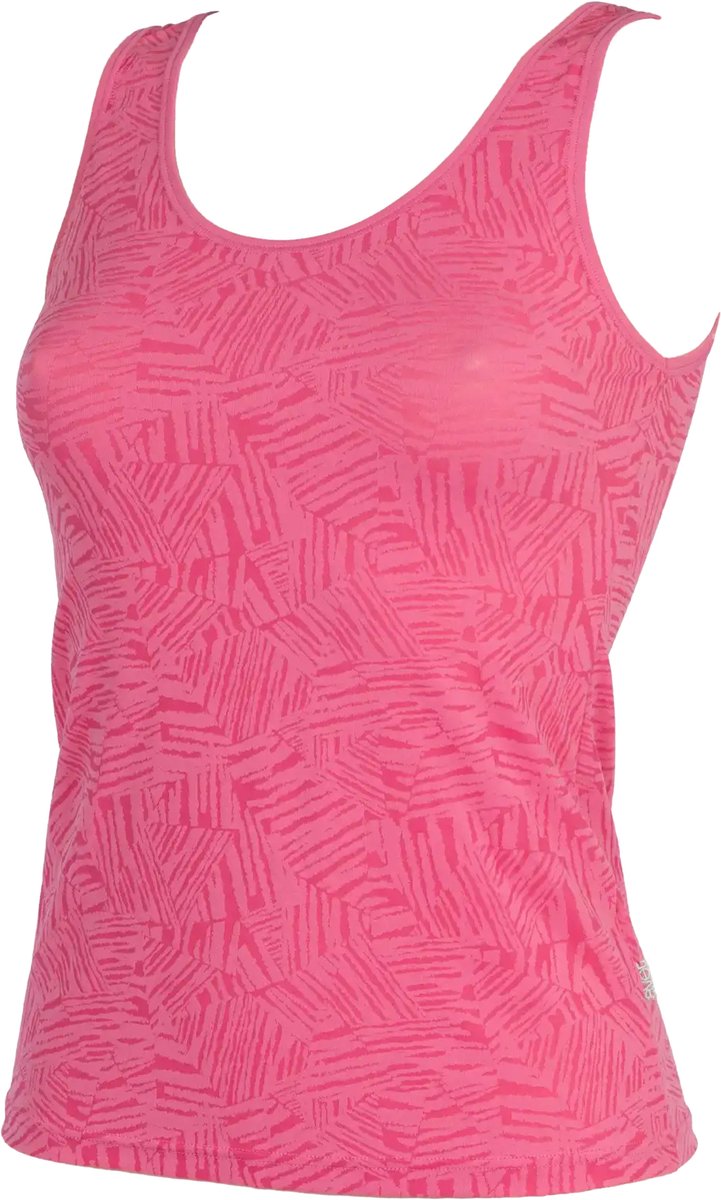Avet dames hemd microfiber 75021 Langer Model Fuchsia geprint - maat L