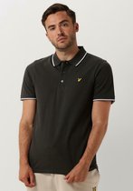 Lyle & Scott Tipped Polo Shirt Polo's & T-shirts Heren - Polo shirt - Donkergrijs - Maat XS