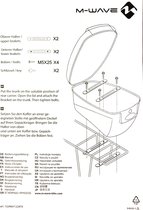 M wave Amsterdam box - Fietsmand - Achter - 17 l - Zwart