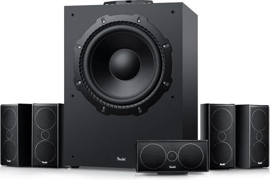 Teufel CONSONO 35 CONCEPT Surround Power Edition 5.1 set - Speelklaar compleet 5.1-systeem voor echte surround sound bij games, films en muziek, CONCEPT 8 subwoofer met 200 mm woofer voor diepe bas tot 33 Hz , zwart van Teufel — afbeelding 3