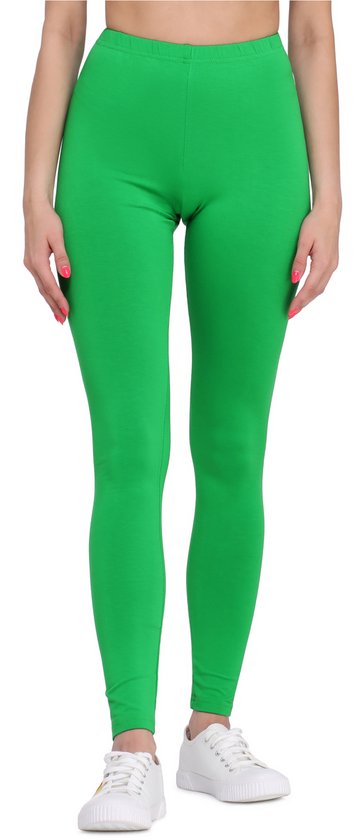 Bellivalini BLV-BLV50-147-LE Dames Leggings - Sport - Vrijetijdsbroek - Lang - Viscose - Sporbroek - Yogabroek - Groen - L