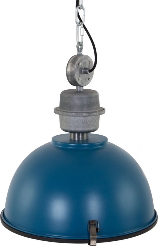 Steinhauer Bikkel - Lampe à suspension - 1 lumière - E27 - Réglable en hauteur - Petrol - Ø 42 cm