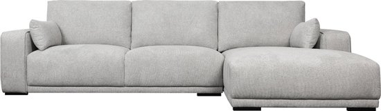 Loungebank Rechts Grijs Stof - 305x105x85cm - Zitdiepte 64cm - Giga Meubel