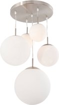 Steinhauer Bollique - Plafondlamp - 5 lichts - Staal - Videlamp