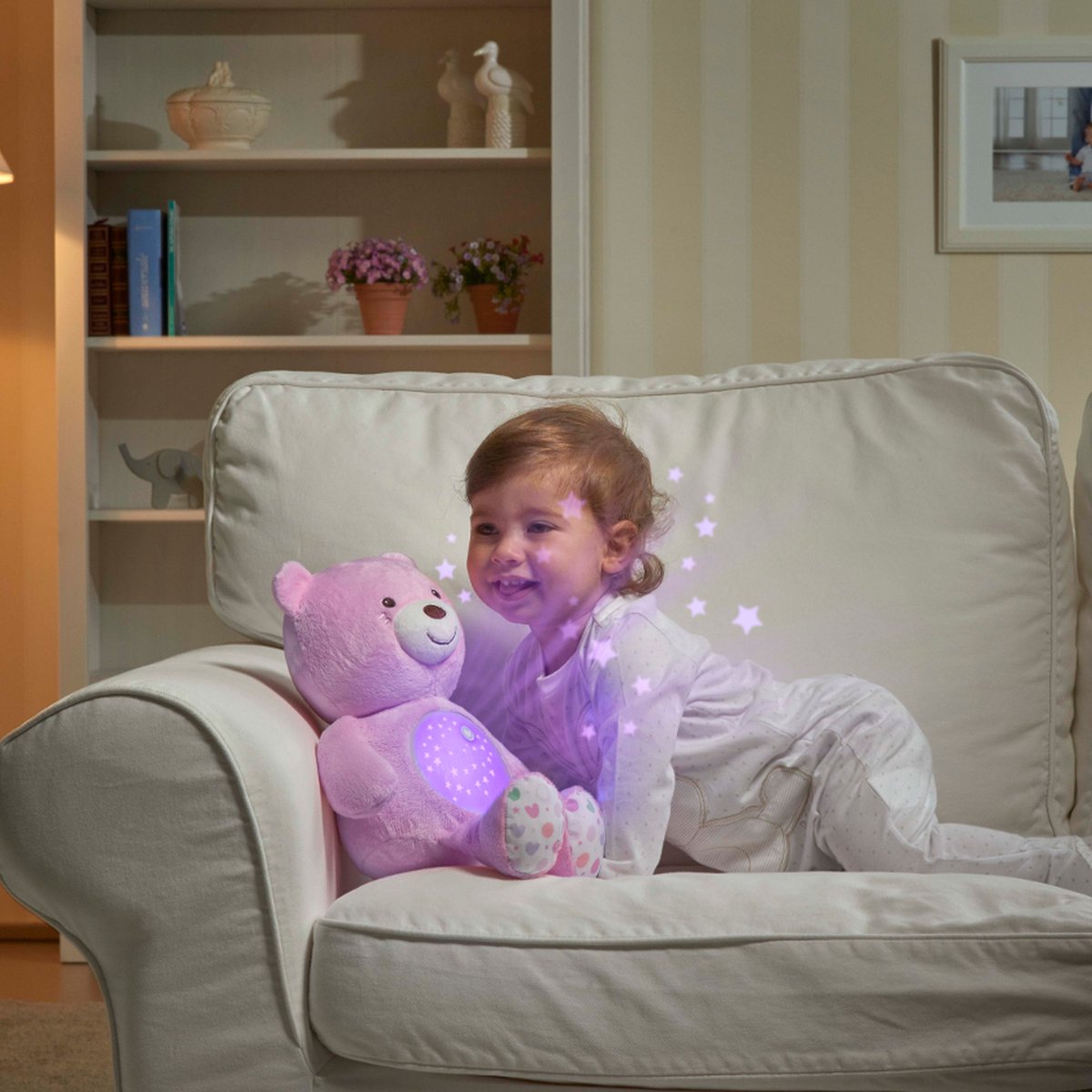 Knuffel projector Baby Bear First Dreams roze – foto 7