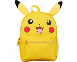 foto van KIMU Rugtas Gele Hamster met Oren Groot - Grote Rugzak Schooltas Geel - Tas Kinderen Kindertas Kinder Gymtas Kind Cartoon Muis Jongen Meisje Pika Festival