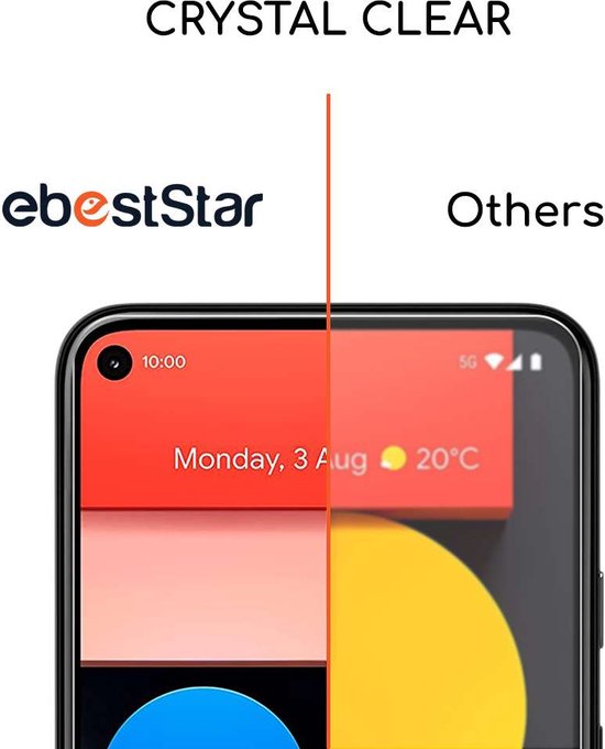 Vergelijking van 'ebestStar' en 'Others' schermhelderheid op een Google Pixel.