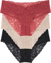 Dorina Dames slip 3-pack Kant - Lana - XXL