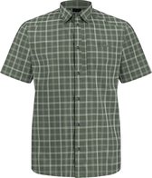 Jack Wolfskin Norbo S/S Shirt Men -Outdoorblouse - Heren - Hedge green checks - Maat M