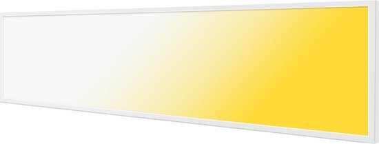 Panneau LED 30x120 - Velvalux Lumis - Panneau LED Plafond Suspendu - Couleur Ajustable CCT - 40W - Encastré - Rectangle - Wit - Sans scintillement