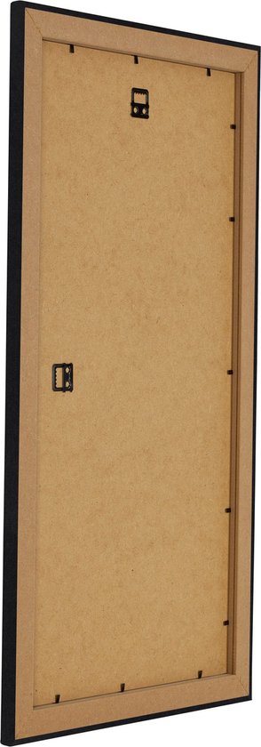 FramoLuxus 26 cm x 42 cm MDF houten fotolijst in de kleur zwart mat